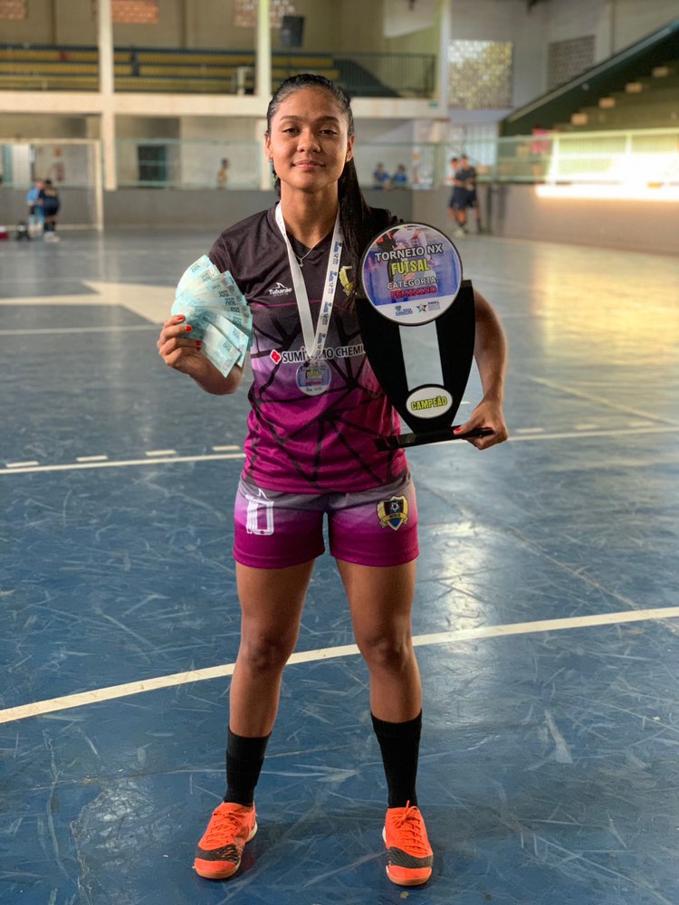 Atleta de Querência Kaluana se destaca em torneio de Futsal em Nova Xavantina