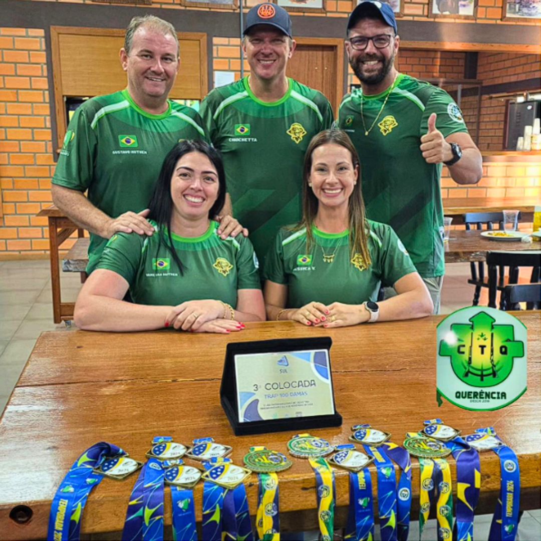 Equipe de Tiro Ao Prato de Querência Conquista Troféus e Medalhas Na Liga Internacional em Pato Branco-PR