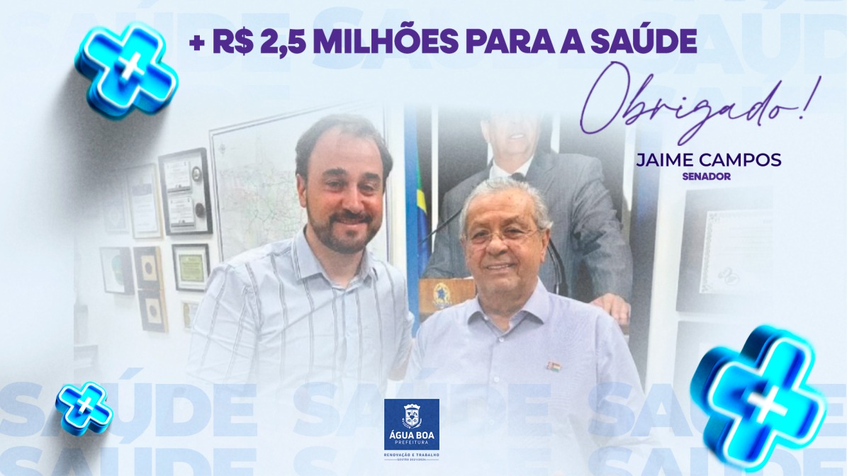 Prefeitura recebe mais de R$ 2,5 milhões para fortalecimento da Saúde municipal