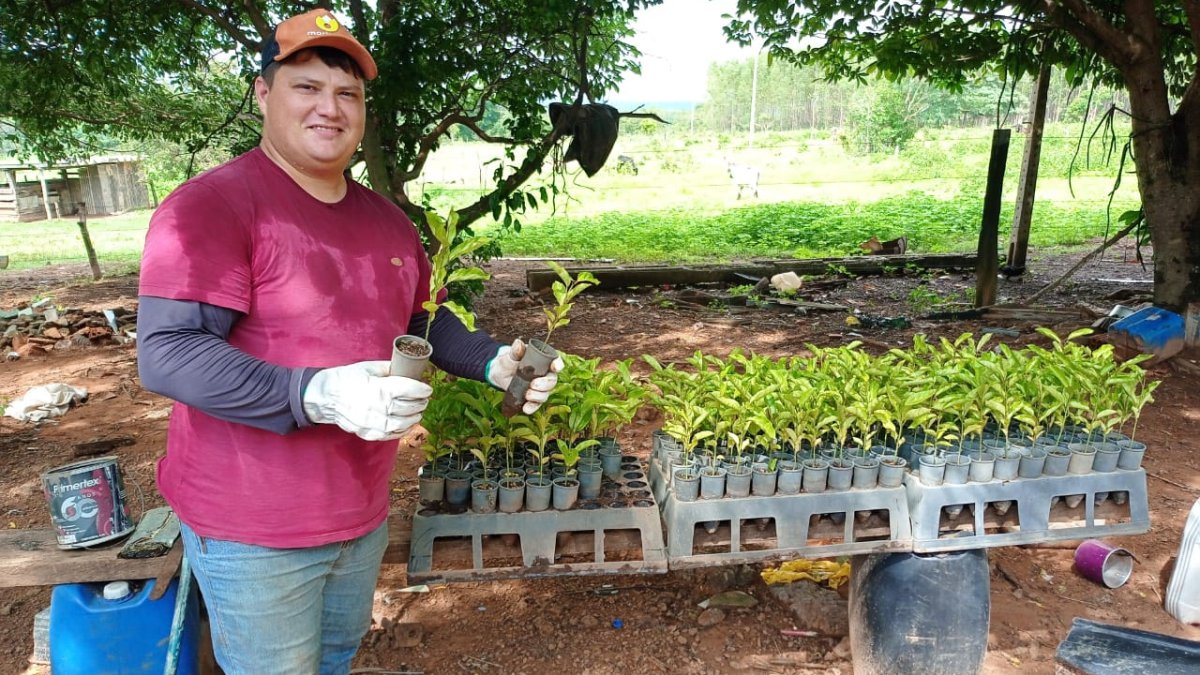 Secretaria Adjunta da Agricultura Familiar entrega mudas de maracujá