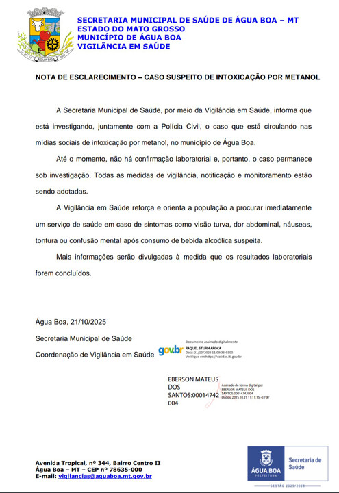 vigilancia metanol