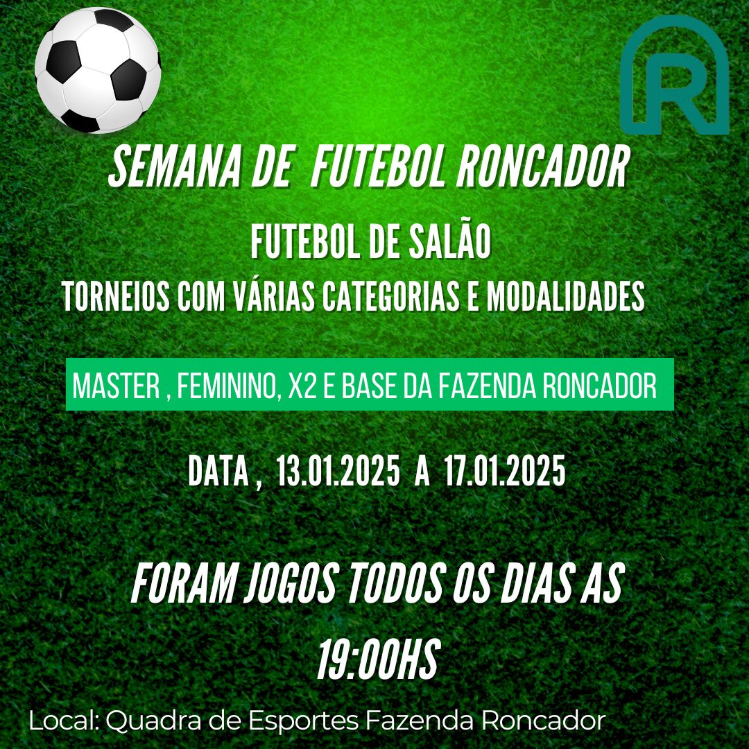 Foto Reprodução Semana de Futebol de Salão na Fazenda Roncador Finais ocorrem Hoje