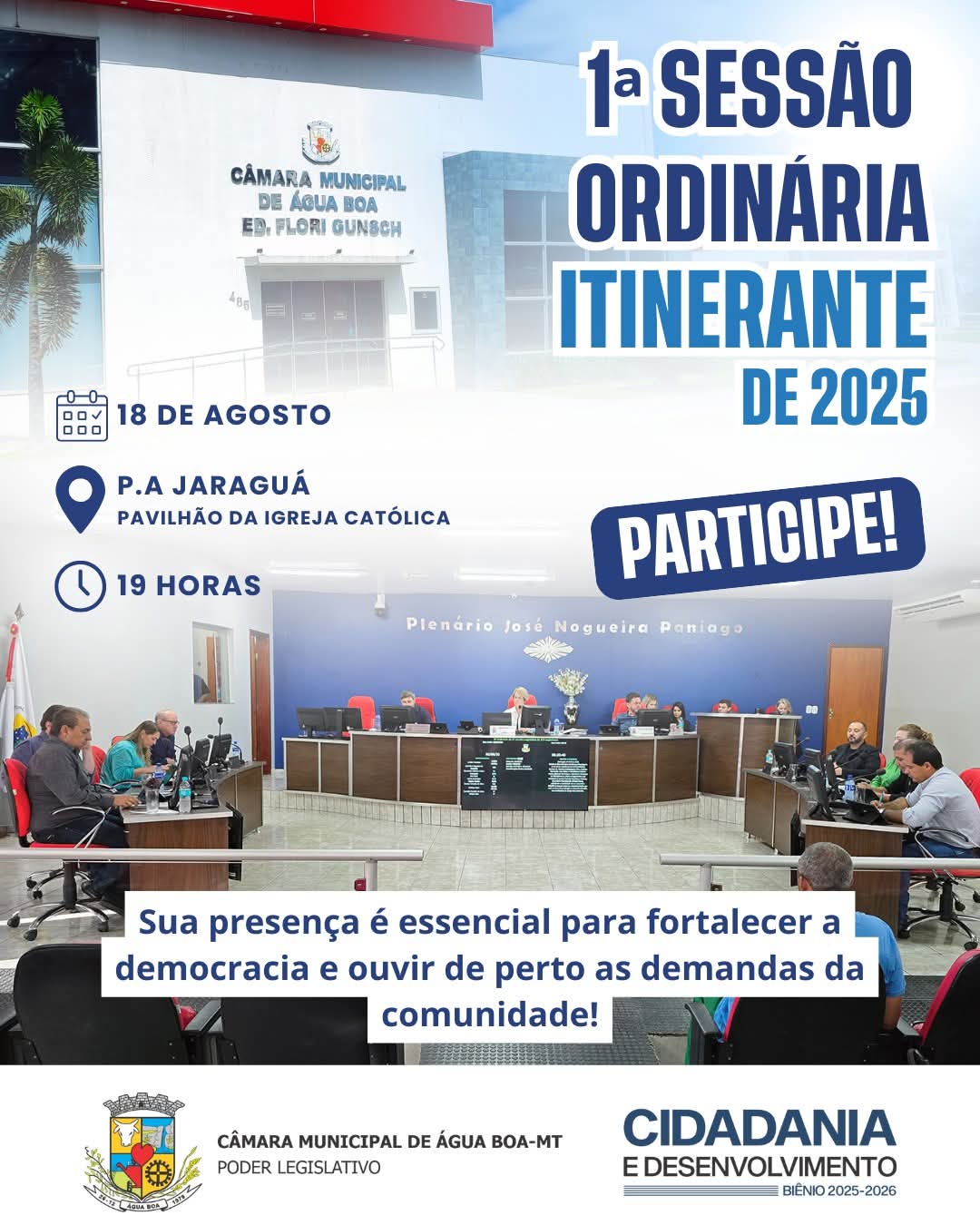 Sessão Itinerante da Câmara de Vereadores no PA Jaraguá