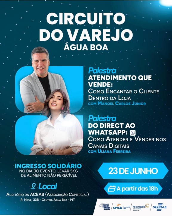 Circuito do Varejo chegará em Água Boa