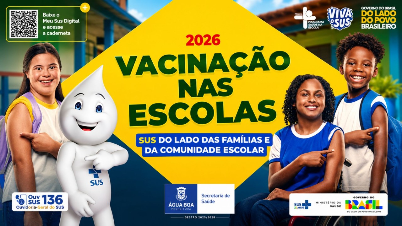 Vacinação no interior será nas escolas e aberta à população 